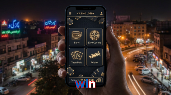 Main screen of Win app page for PK players