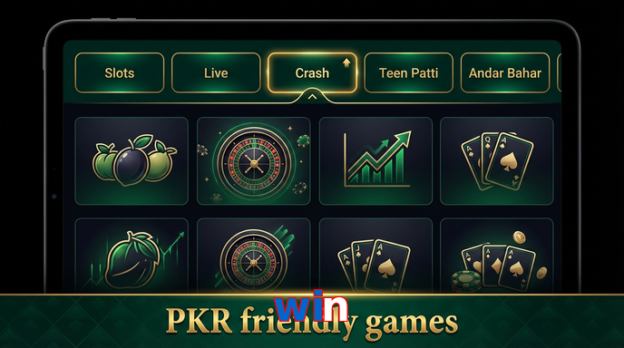 Game list for Win games section